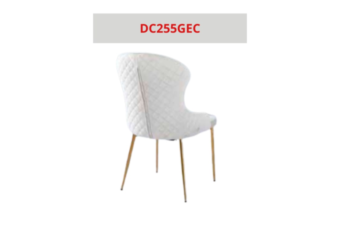 Chaise Hilton en Velours avec Pieds Dorés – Luxe et Confort