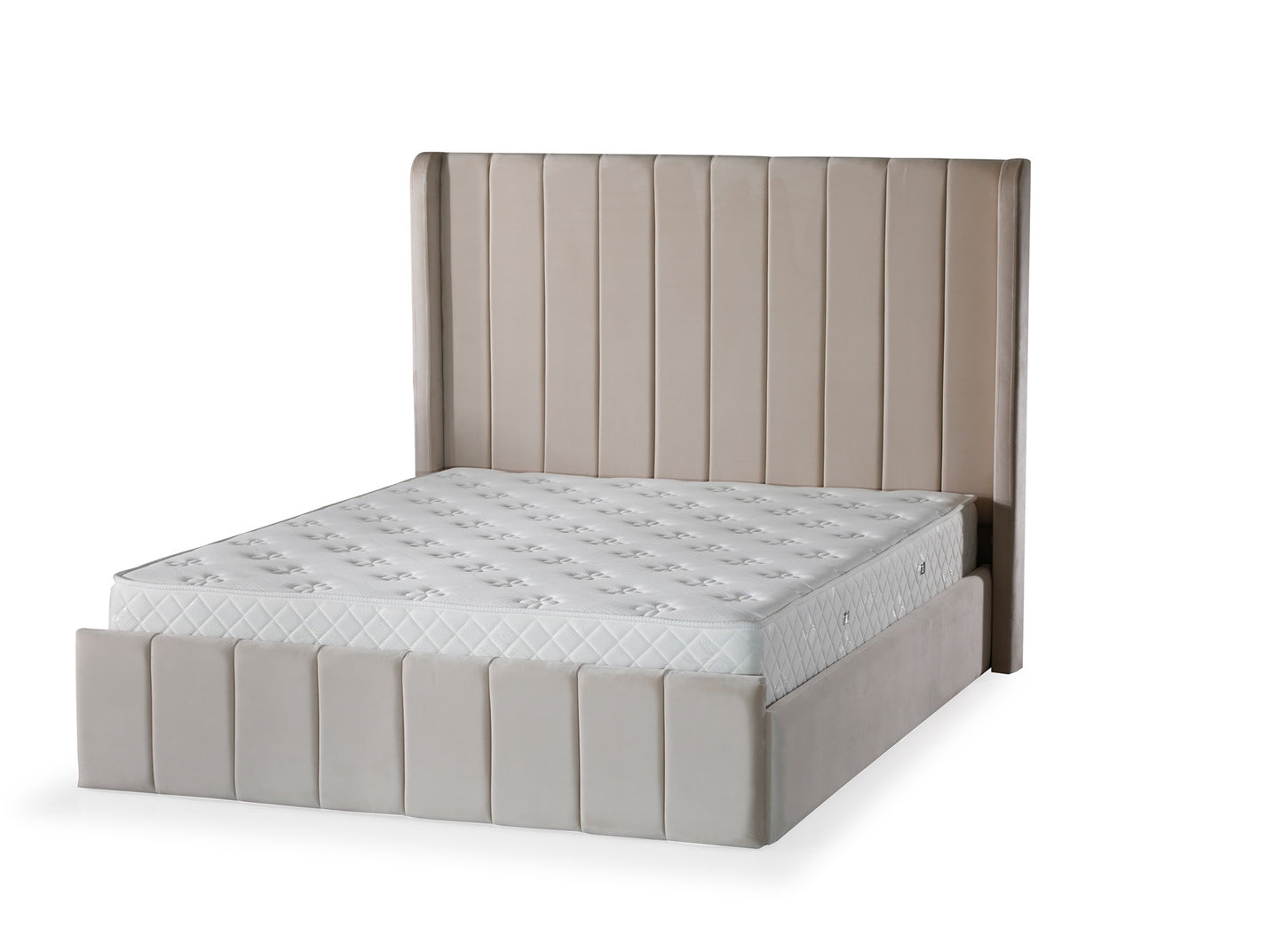 Cadre de lit Tokyo moderne en bois ou métal pour chambre élégante