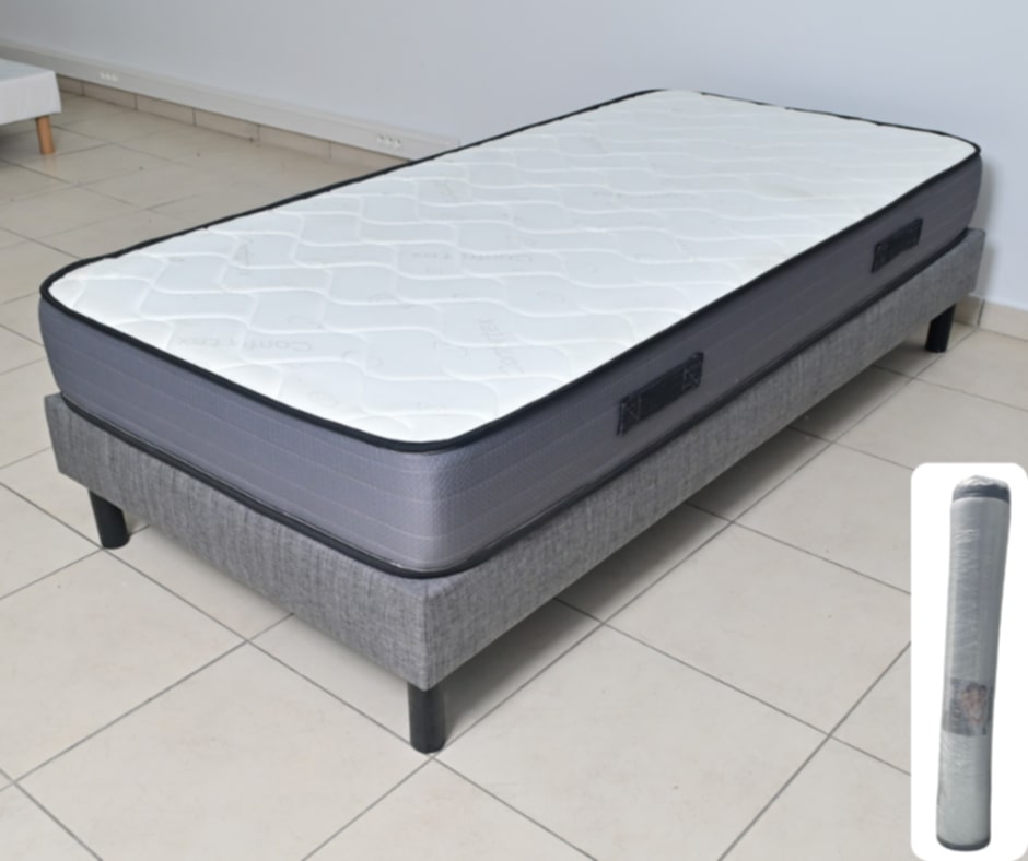 Matelas roulé 90x190x20 cm – Confort pratique et soutien quotidien
