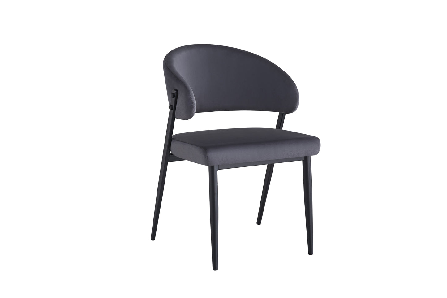 Chaise Lamia avec Pieds en Métal Noir – Élégance et Confort