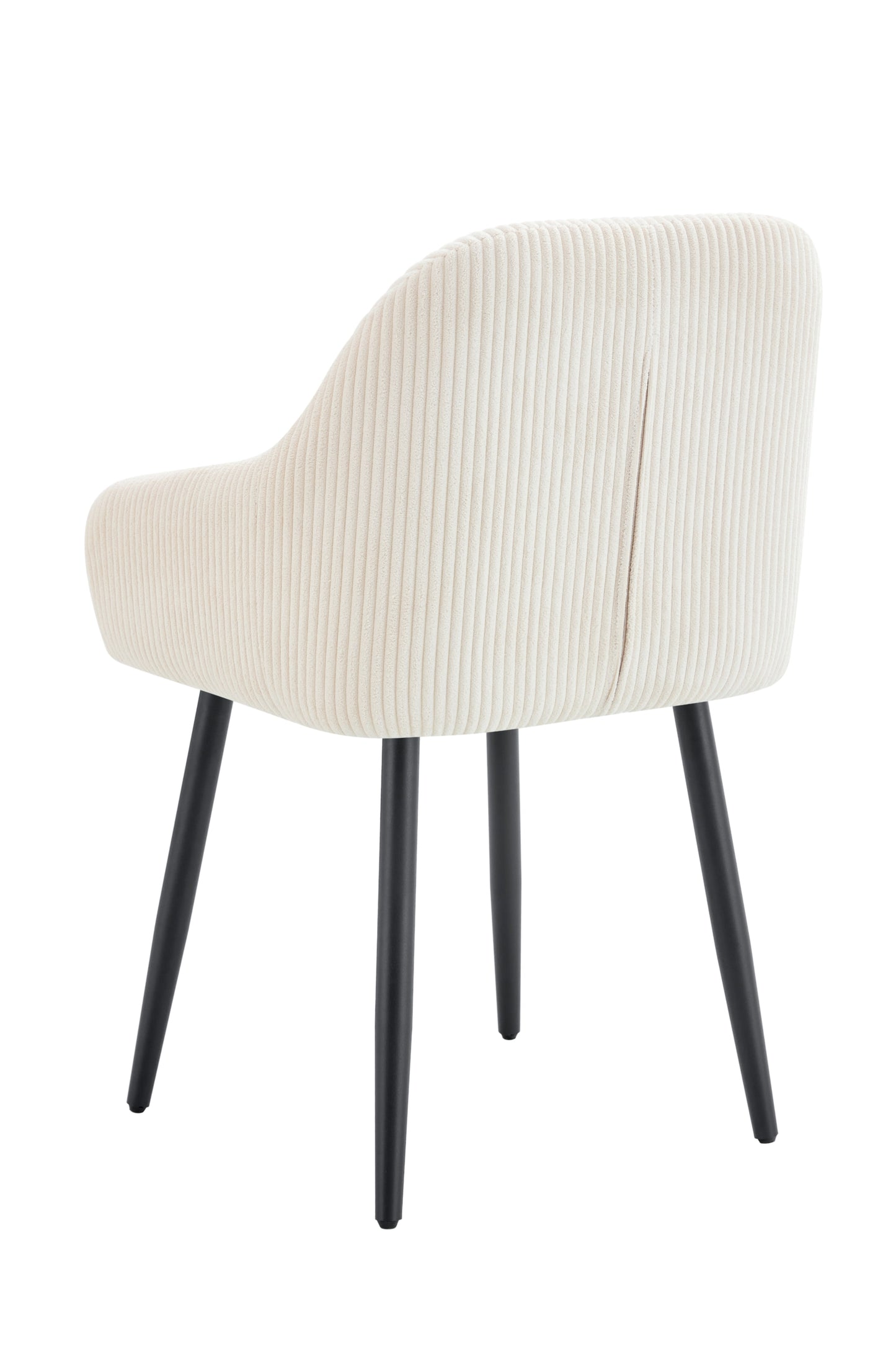 Chaise Peach avec Accoudoirs et Pieds Métal Noir – Confort et Style