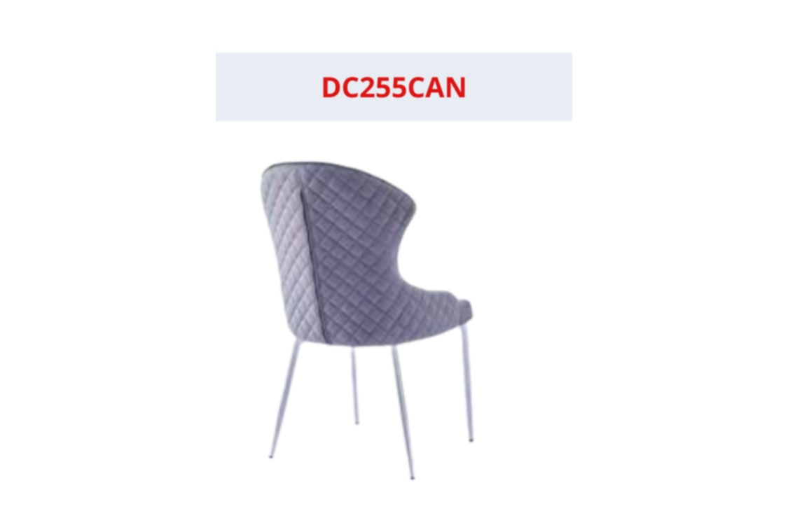Chaise Hilton en Velours avec Pieds Chromés – Confort et Élégance
