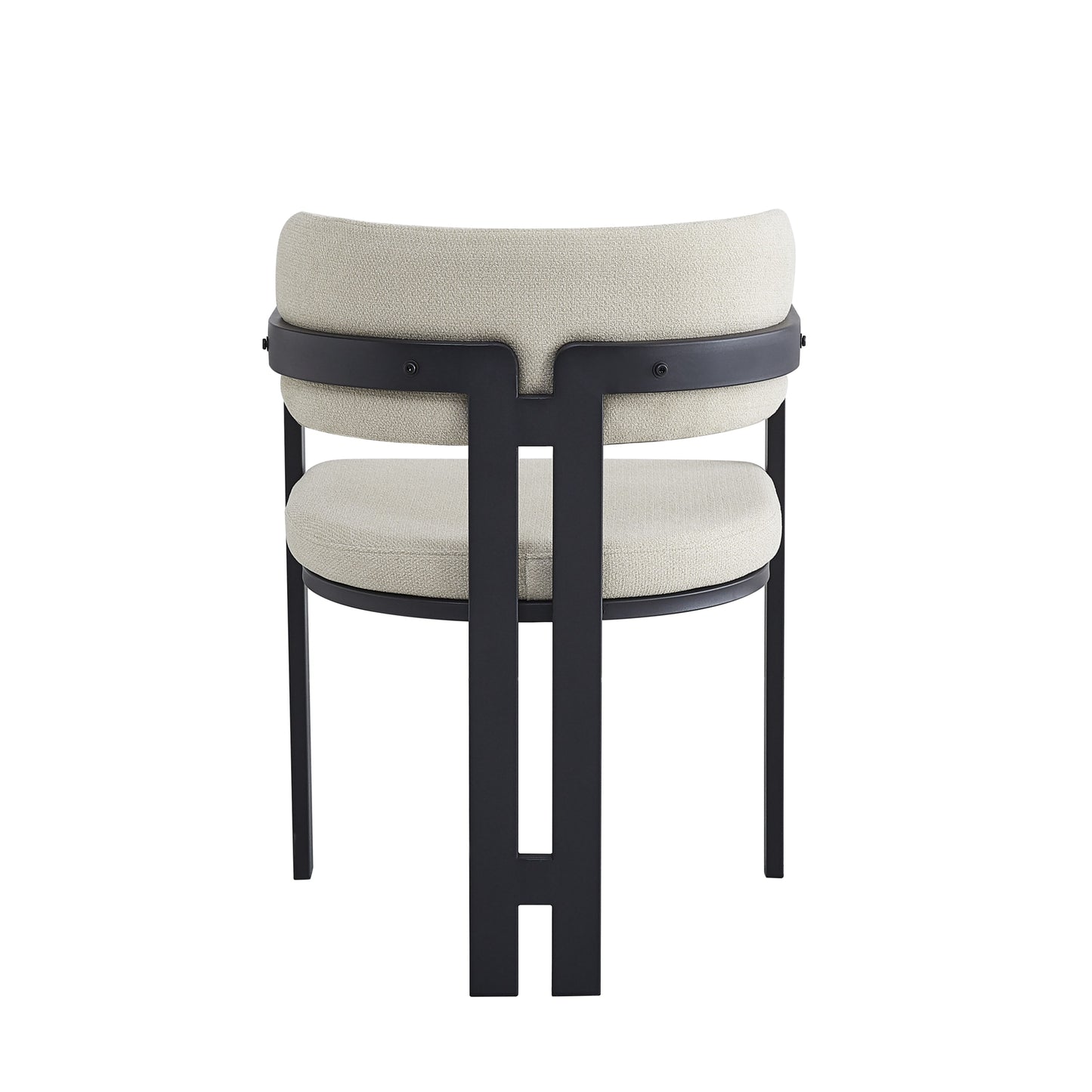 Chaise Mellow avec Pieds en Métal Noir – Assise Confort Élégante