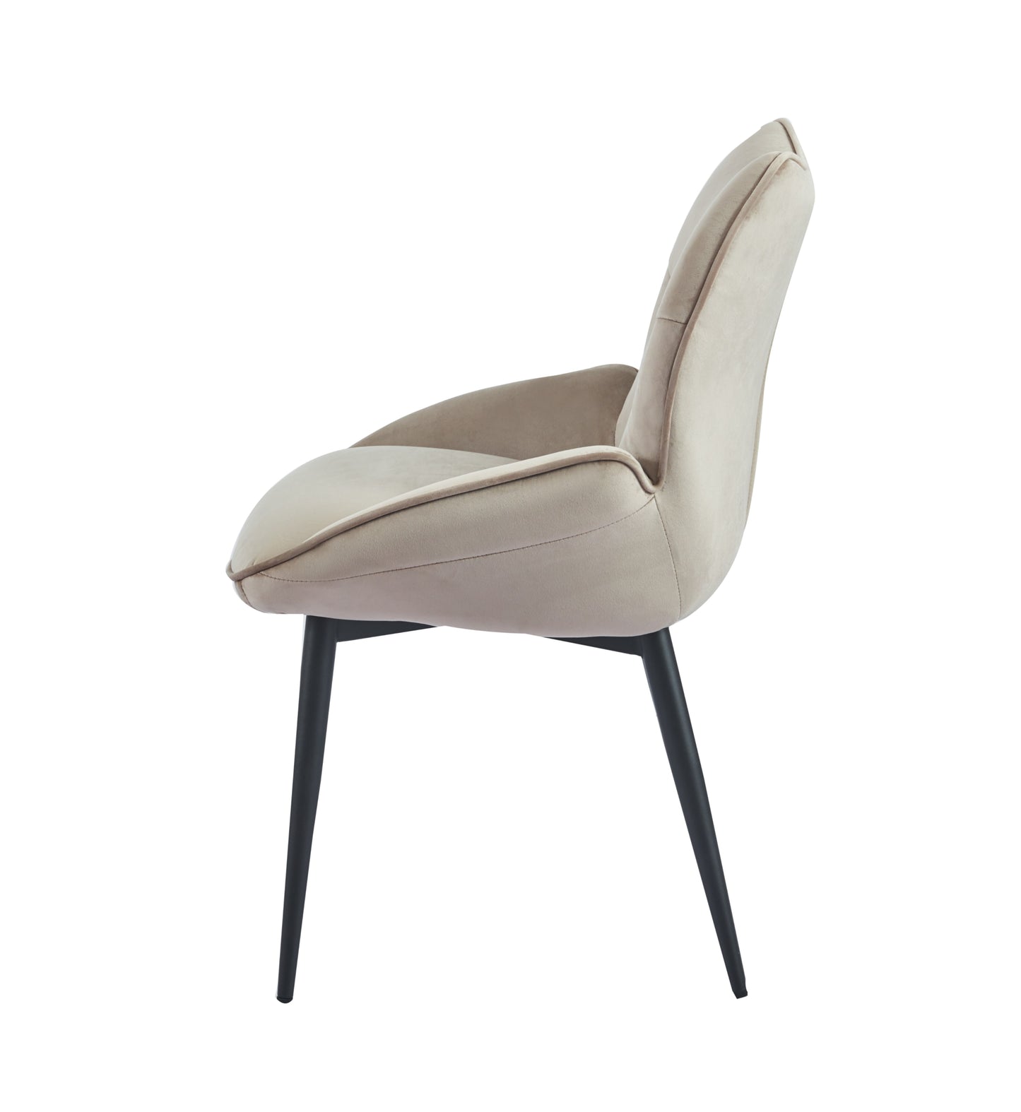 Chaise Loha avec Pieds en Métal Noir – Design Moderne et Confort