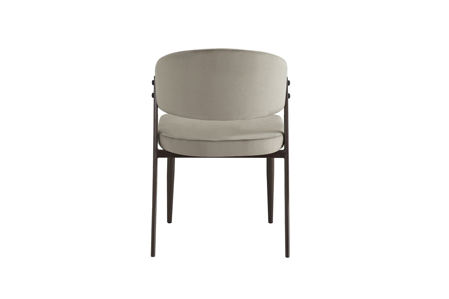 Chaise Lamia en Velours avec Pieds Finition Noyer – Élégance et Confort