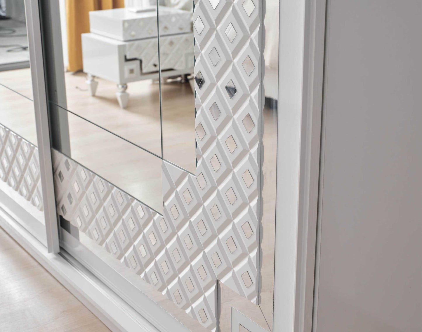 Chambre à coucher Cristal Silver – Élégance et raffinement