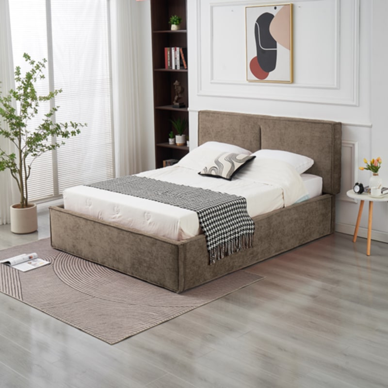 Lit Double Coffre Oliva – 140x190 cm