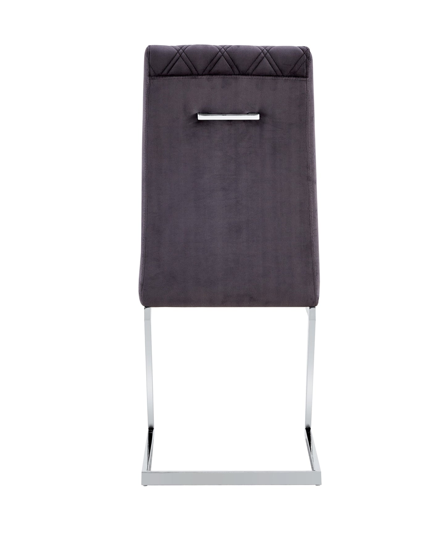 Chaise Cocomat Matelassée en Velours Anthracite – Élégance et Confort