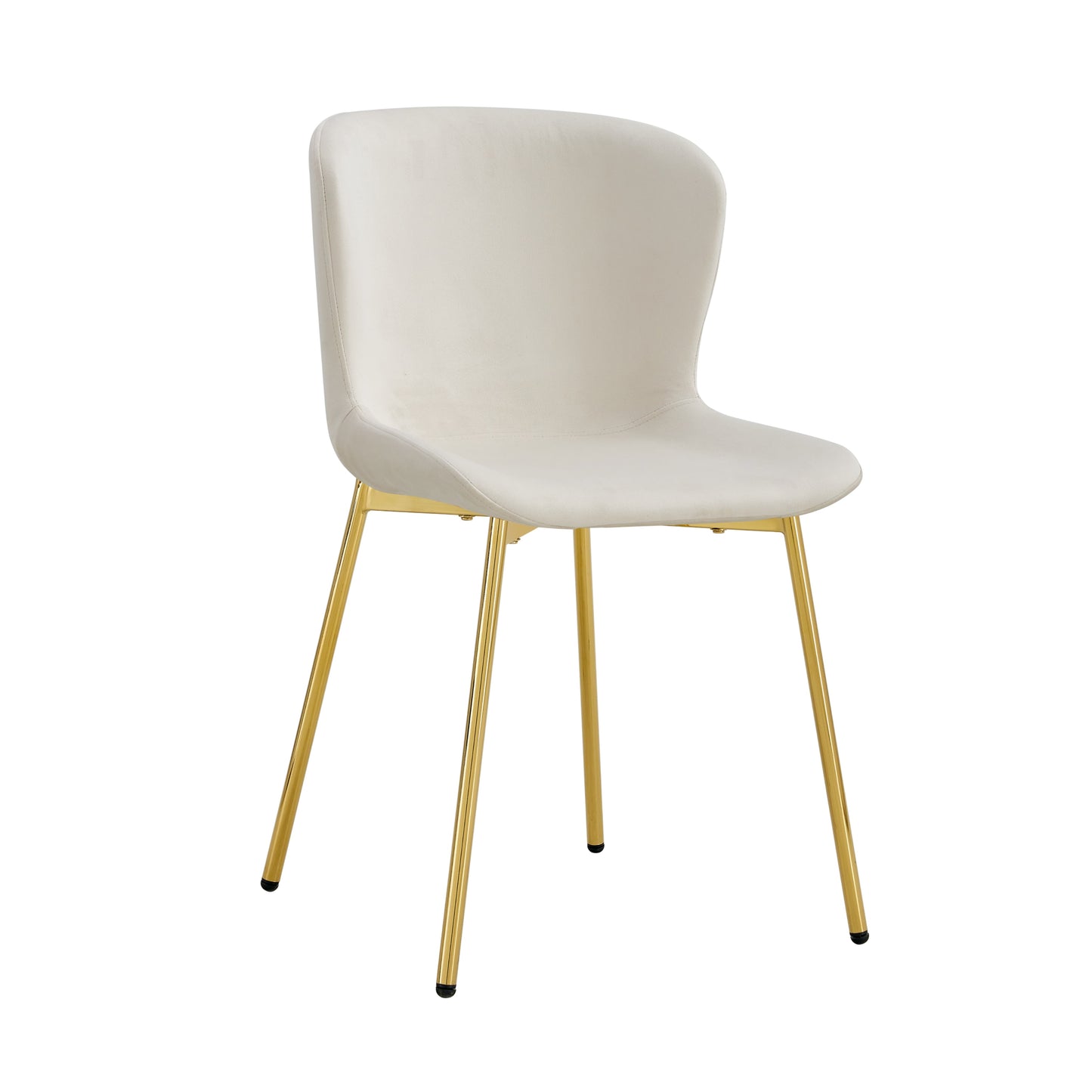 Chaise Hailey avec Pieds Dorés – Élégance Moderne et Confort