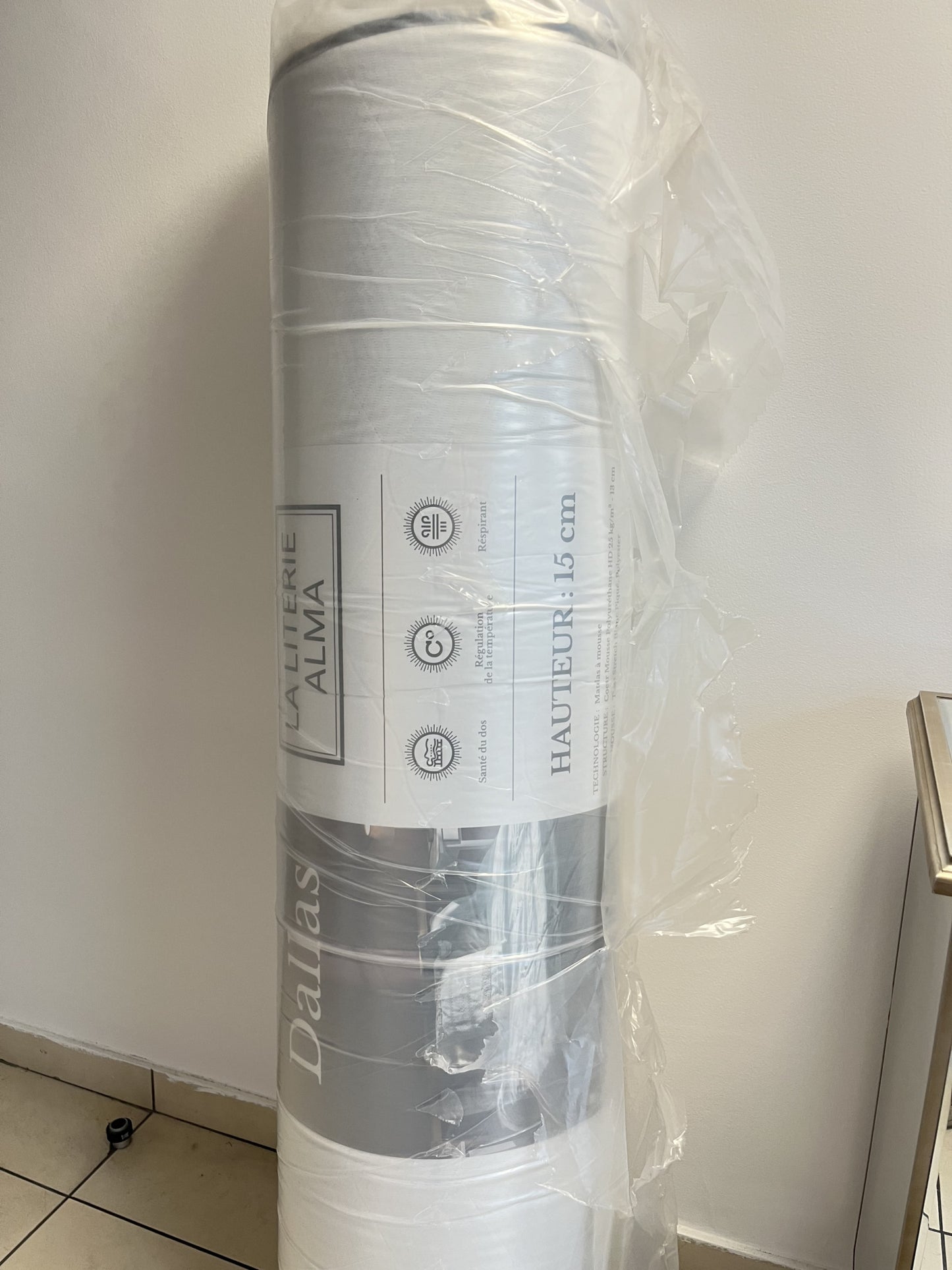 Matelas Roulé Dallas 160x200x15 cm