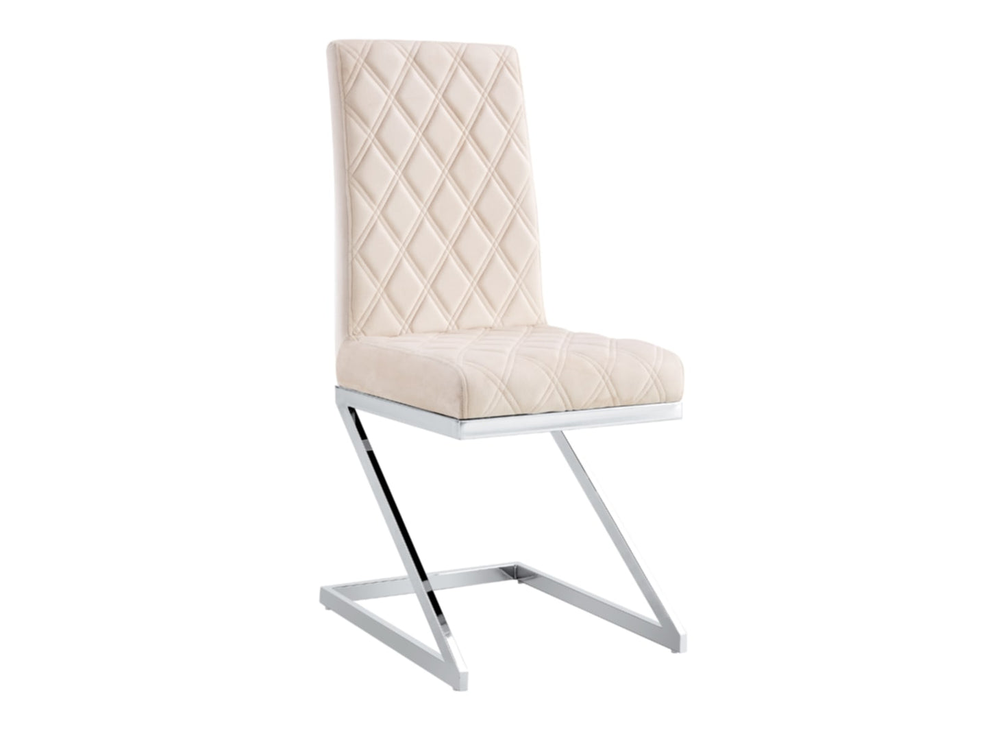 Chaise Cocomat Matelassée en Velours Anthracite – Élégance et Confort