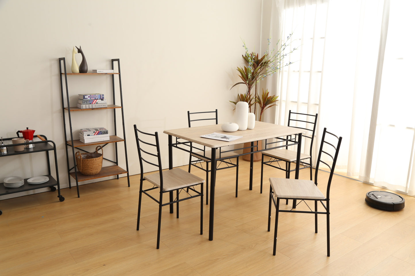 Ensemble Tuti 4+1 – Table 110x70x75 cm et 4 chaises