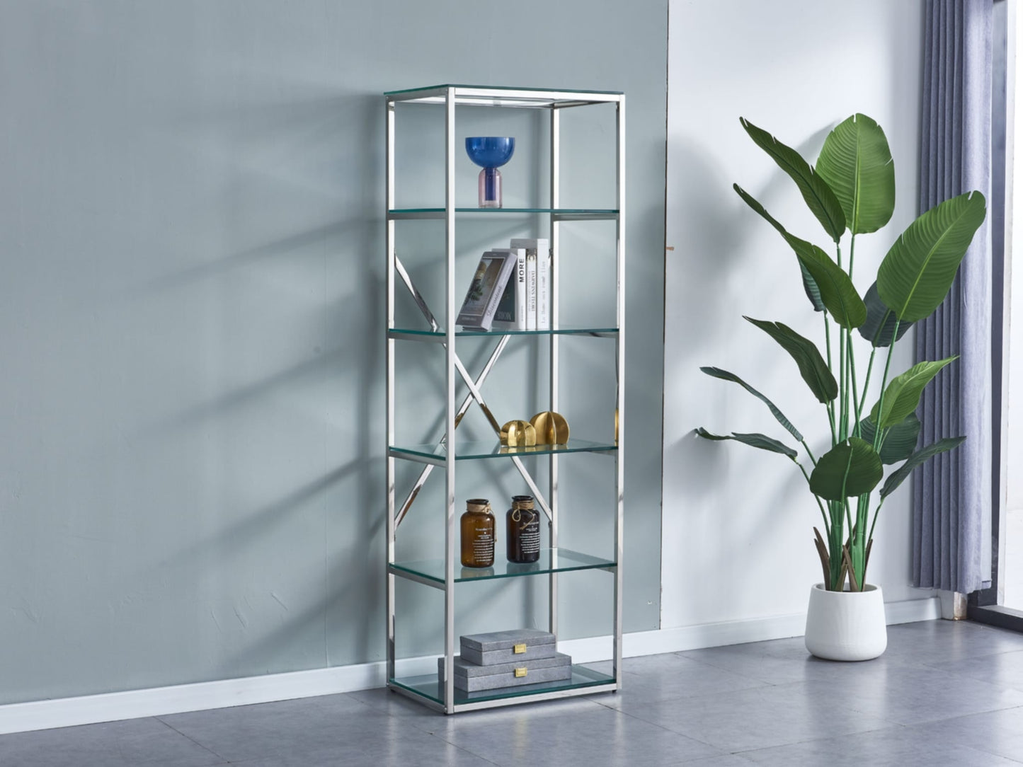 Étagère Chrome – Design Moderne et Élégant