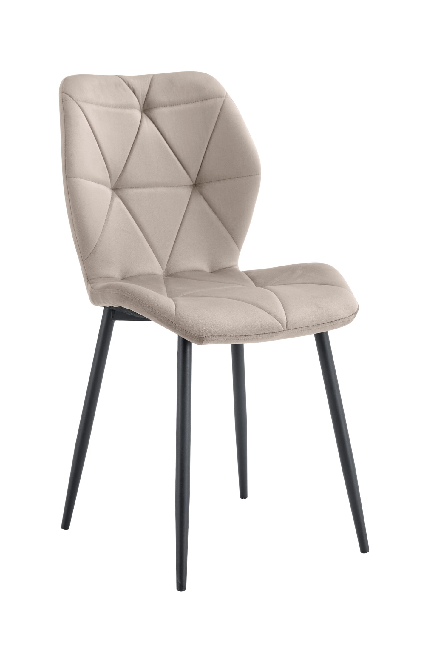 Chaise Coquillage avec Pieds Métal Noir – Élégance Contemporaine