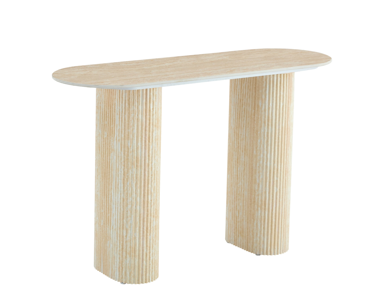 Console Roxy avec Plateau en Céramique Effet Marbre – 120x40x78 cm