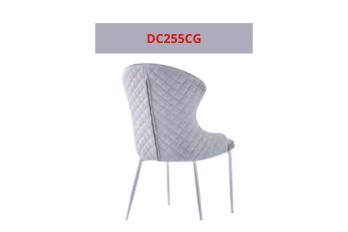 Chaise Hilton en Velours avec Pieds Chromés – Confort et Élégance