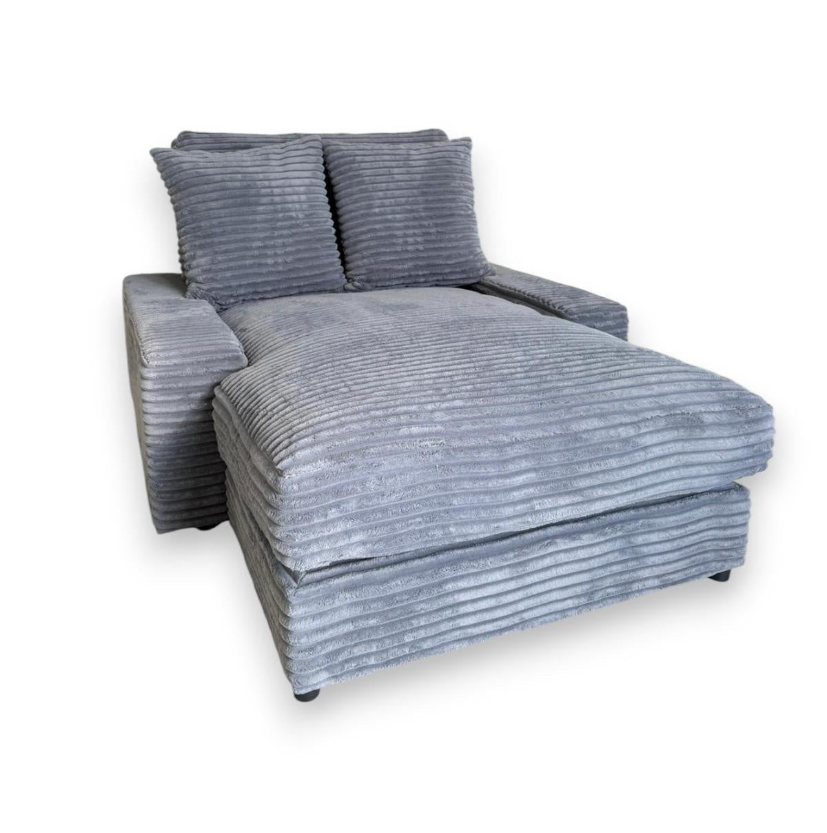 Canapé Celia - Moelleux en tissu cotele epais 180X135cm