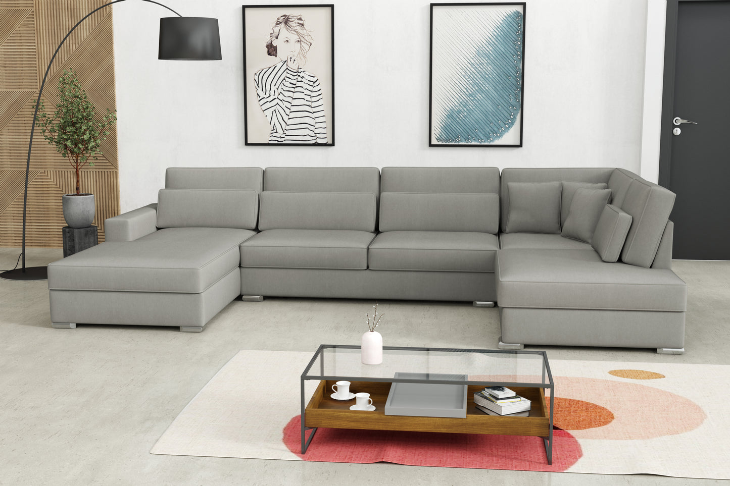 Canapé Bristol – Panoramique spacieux 400 x 230 x 94 cm