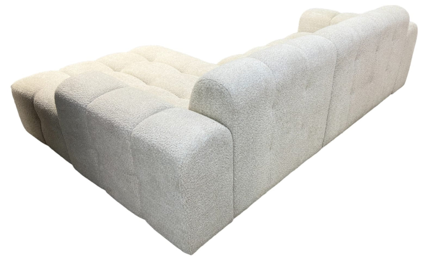 Canapé d’Angle Gauche Brest – Tissu Doudou Bouclé 270x175x80 cm
