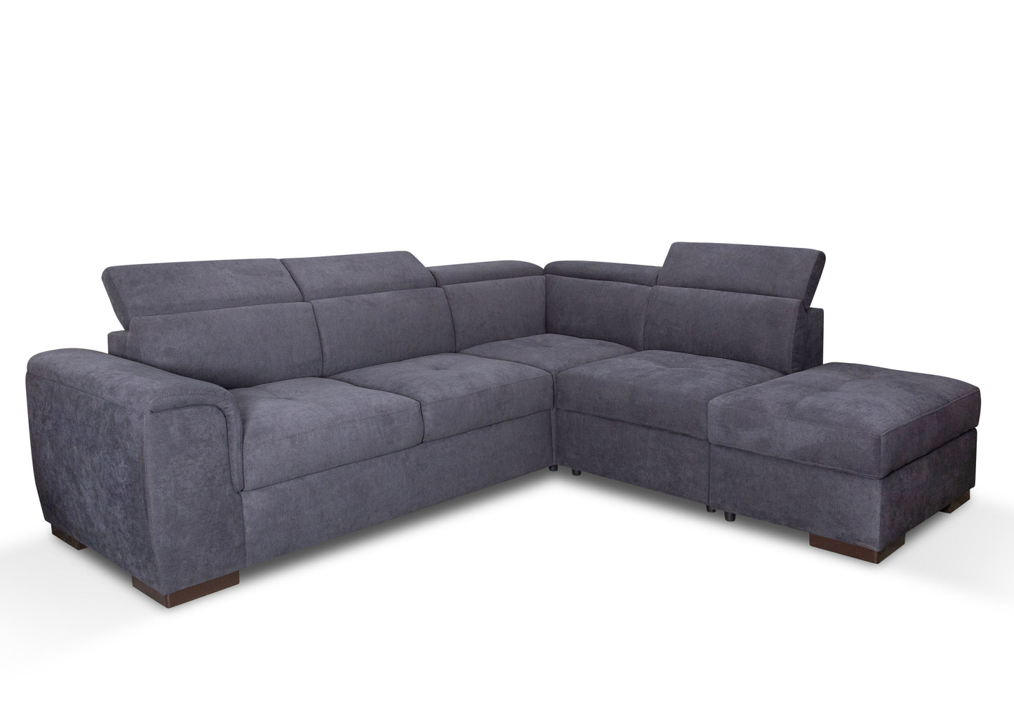 Canapé d’Angle Convertible Capri – Tissu 264x255 cm