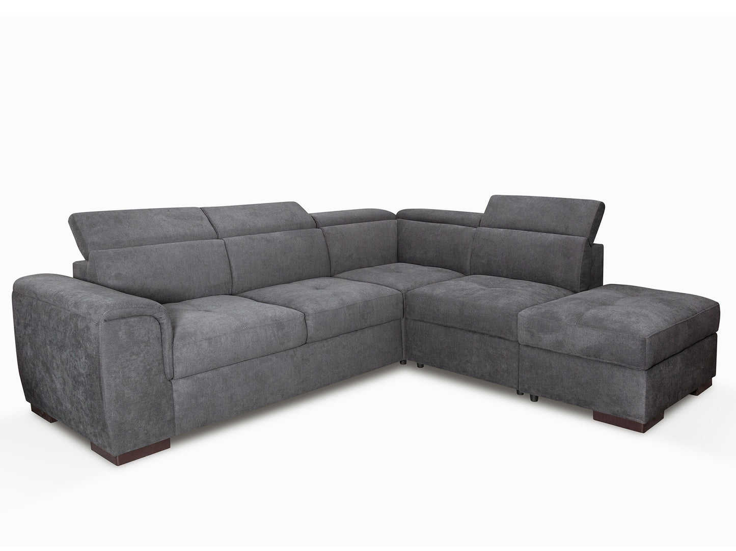 Canapé d’Angle Convertible Capri – Tissu 264x255 cm