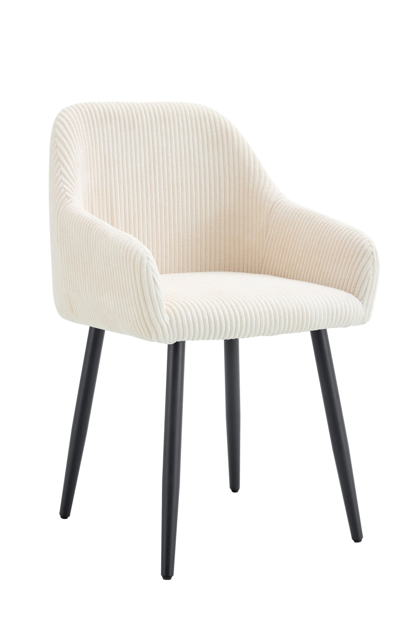 Chaise Peach avec Accoudoirs et Pieds Métal Noir – Confort et Style