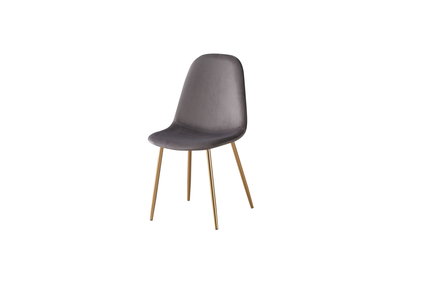 Chaise Scandinave en Velours avec Pieds Dorés – Élégance et Confort