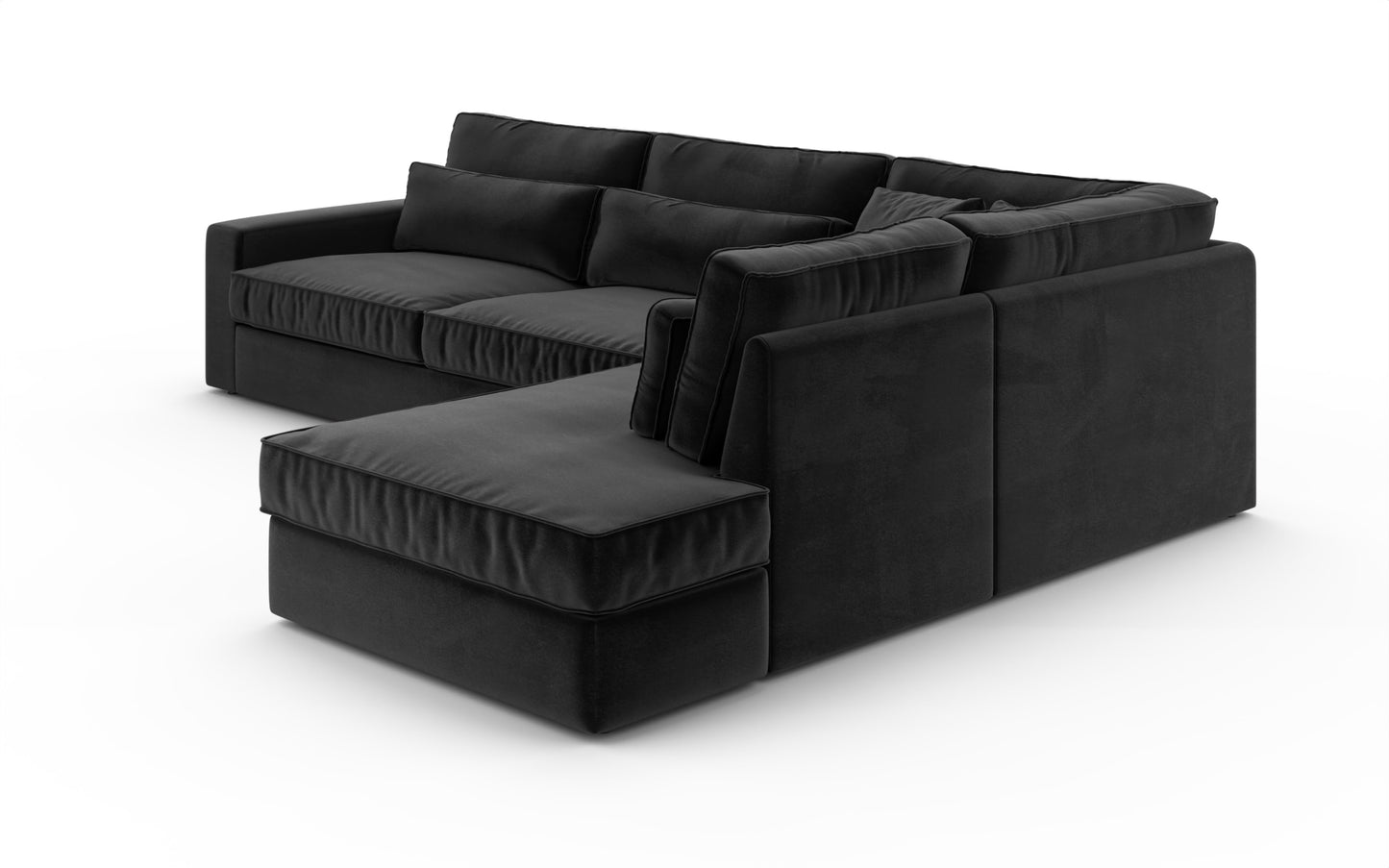 Canapé Bristola – Grand canapé d’angle droit moderne (315X230 cm)