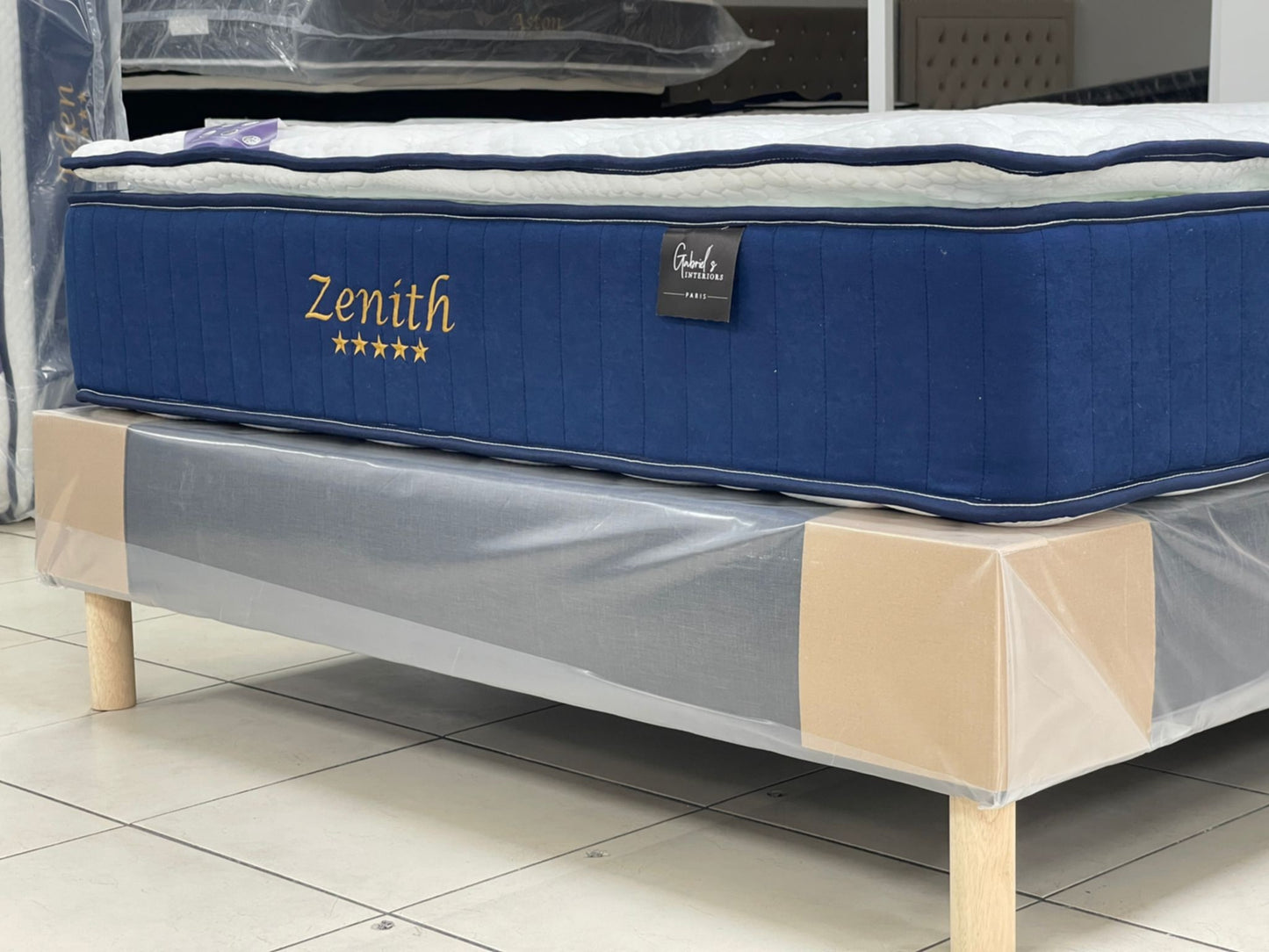 Matelas à Ressorts avec Surmatelas Zenith 160x200x32 cm