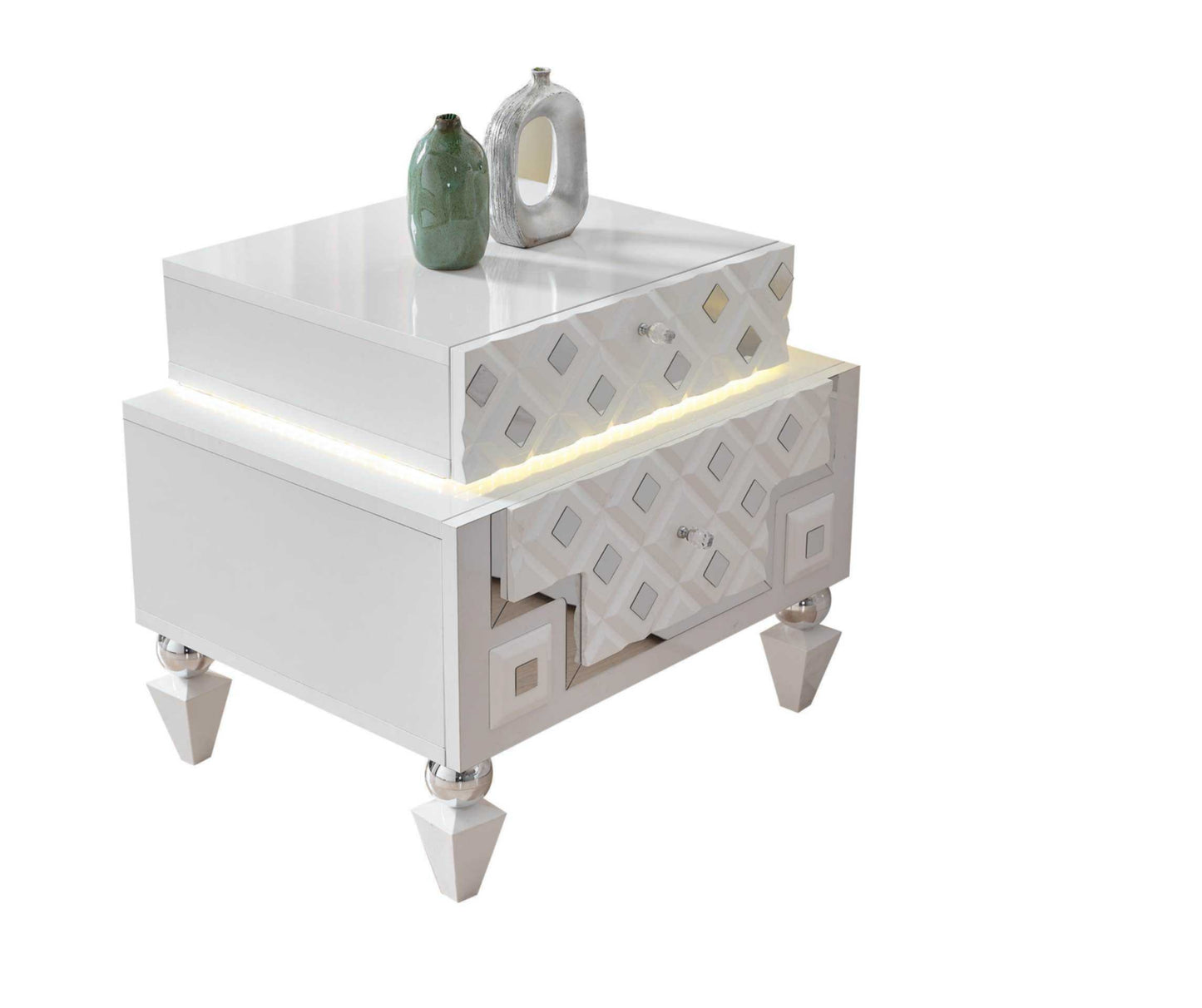 Chambre à coucher Cristal Silver – Élégance et raffinement
