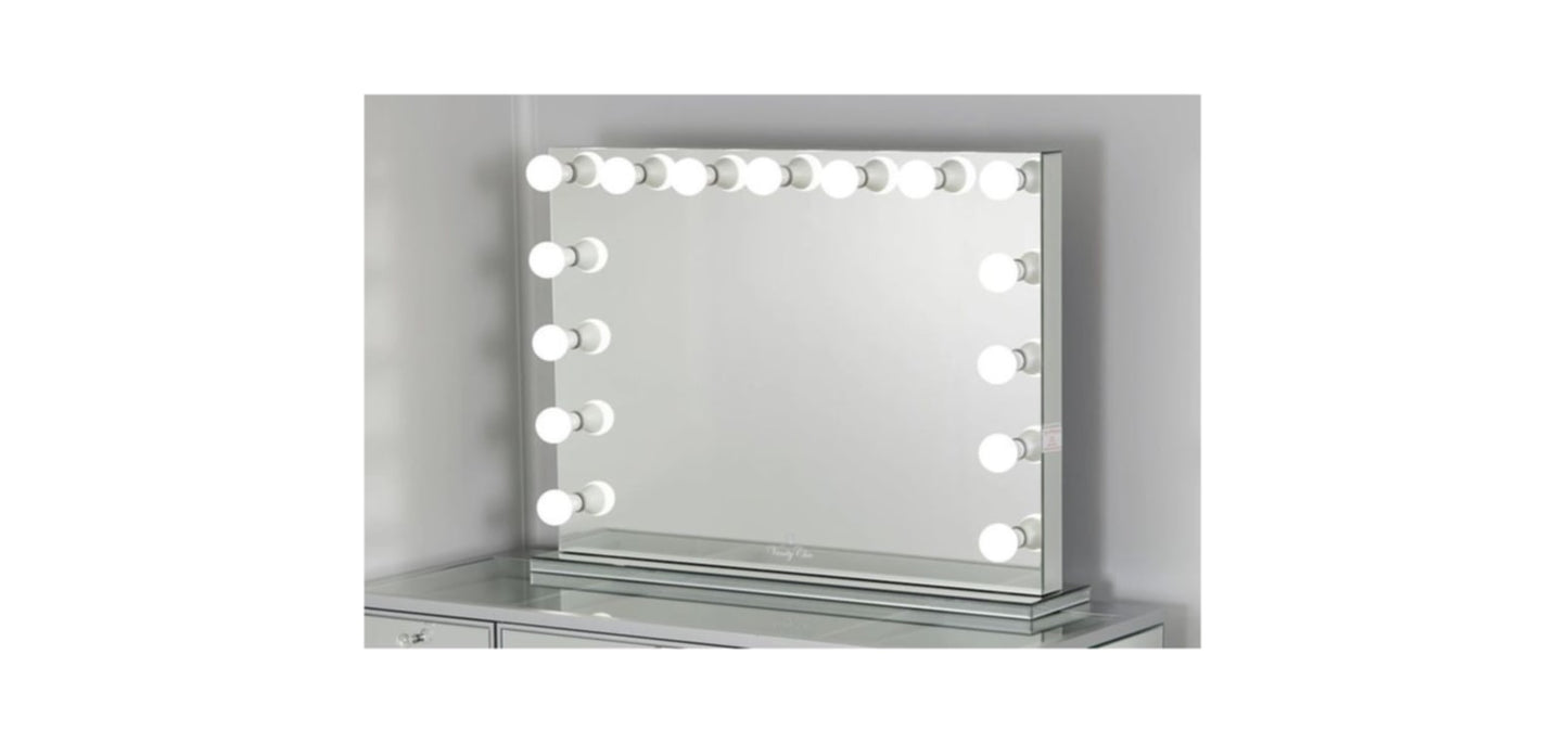 Miroir rectangle Bluetooth avec enceinte et LED 110x20x80 cm – Technologie et style