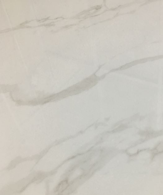 Table repas Levanto – Pieds métal noir et plateau effet marbre blanc 180x90x75 cm