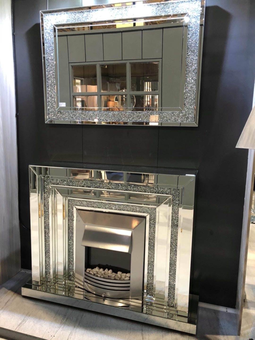Cheminée Miroir – 120x38x100 cm