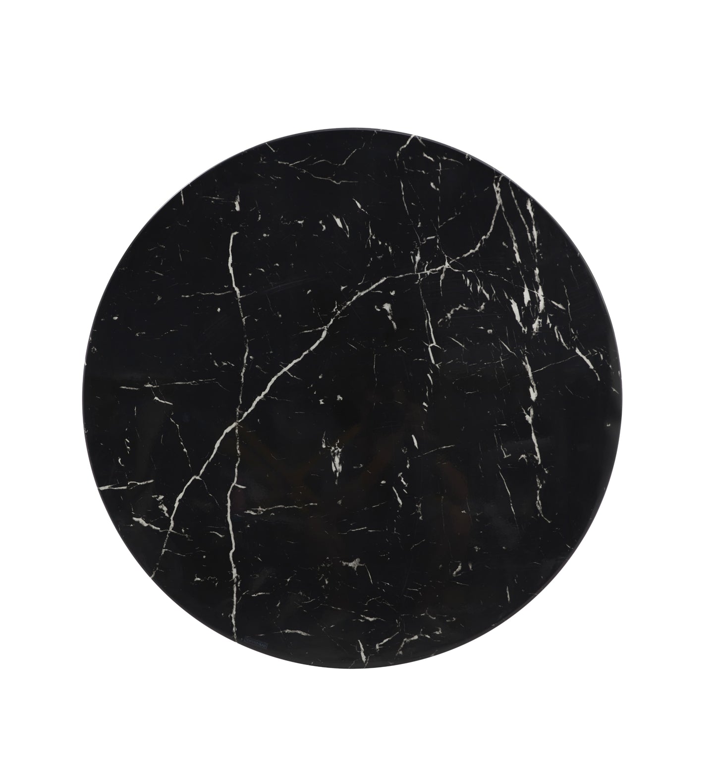 Table Basse Lorie – Pied Métal Noir 90 cm