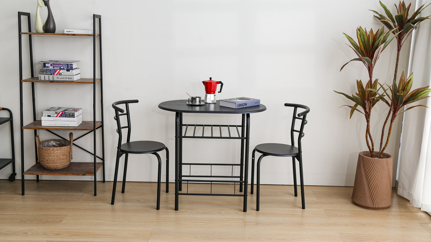 Ensemble Carry 2+1 – Table 80x53x74 cm avec 2 chaises