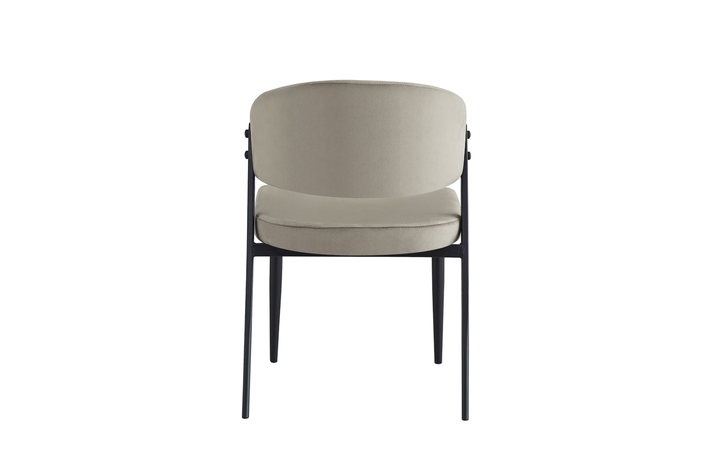 Chaise Lamia avec Pieds en Métal Noir – Élégance et Confort