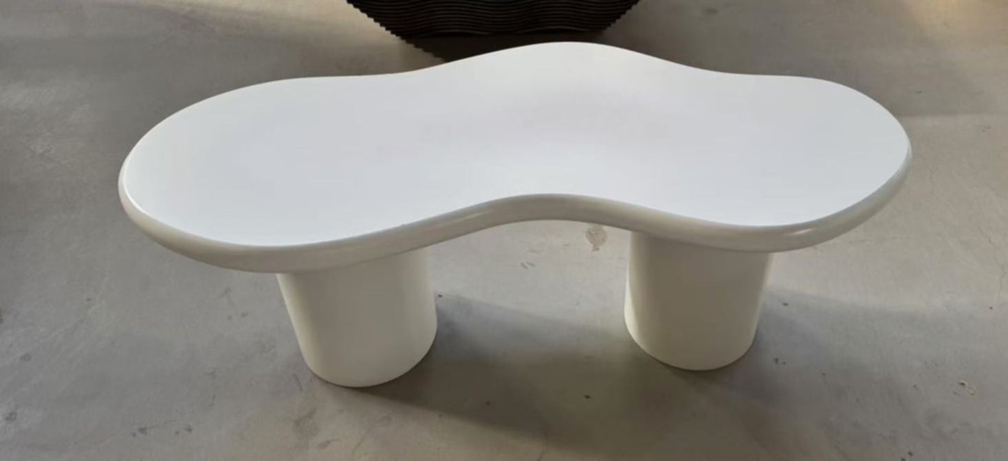 Table Vasse esra blanc 120X50X45 cm