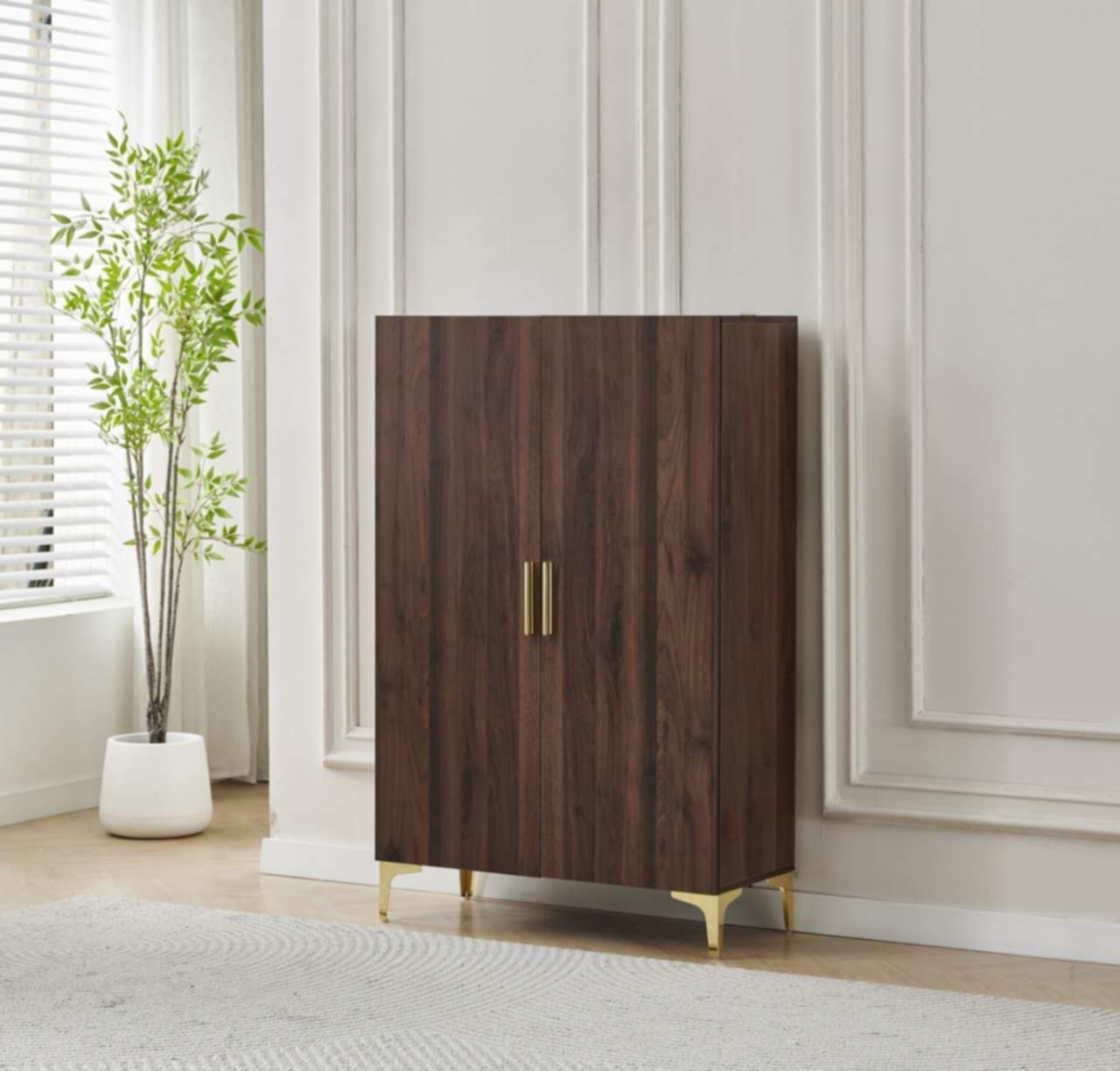 Meuble à Chaussures 2 Portes – Compact et Fonctionnel