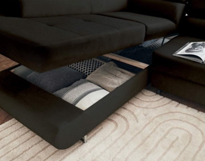 Canapé Toulouse – Angle droit convertible 275 x 205 cm