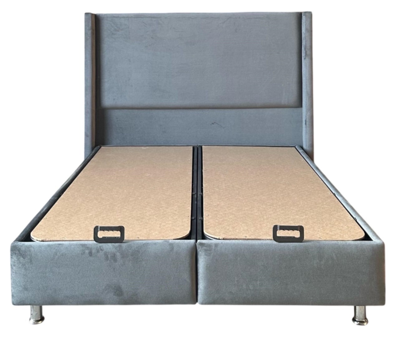 Lit Coffre Coco Box – Velours Anthracite
