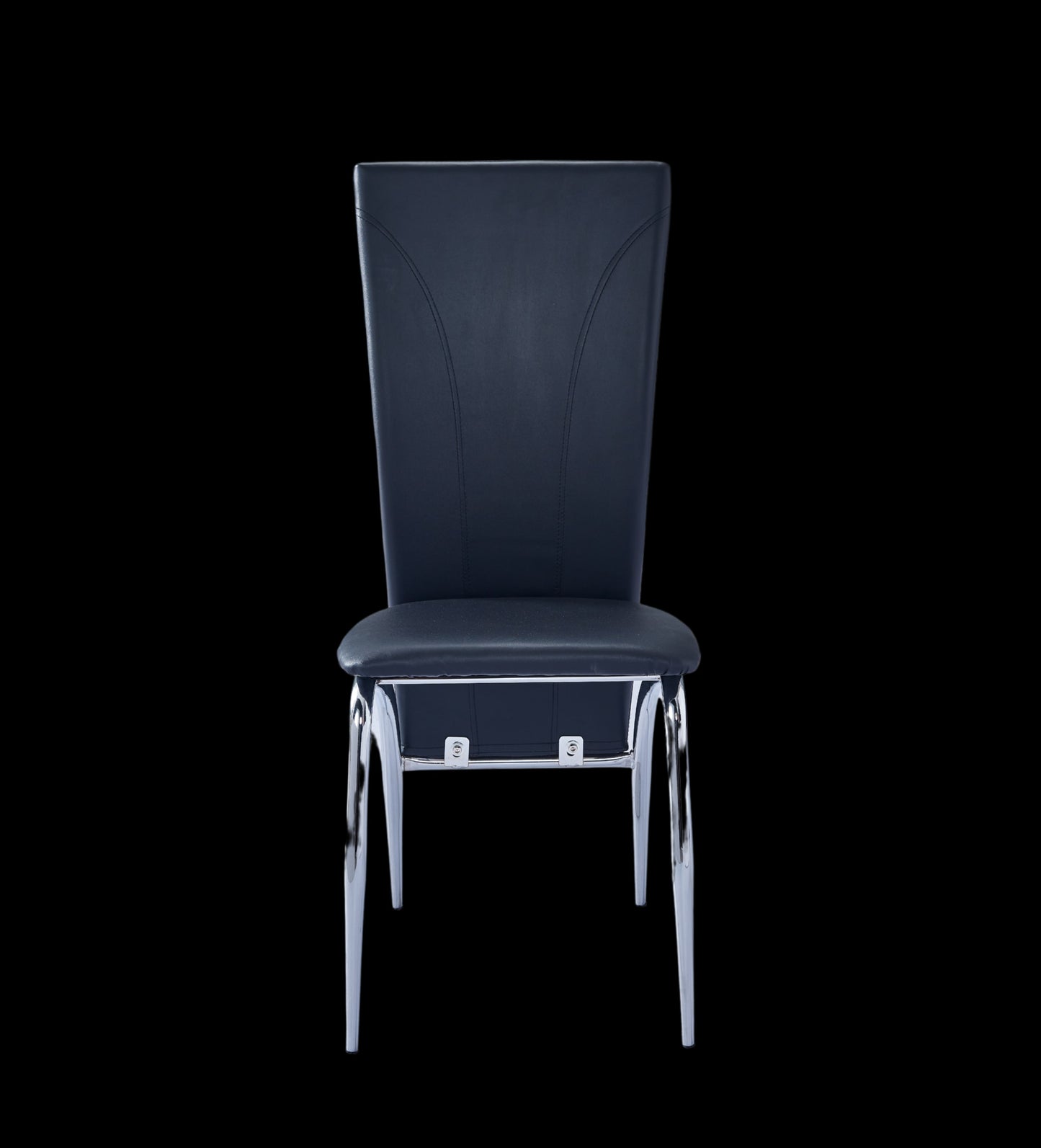 Chaise Duna en Similicuir Noir – Élégance et Confort