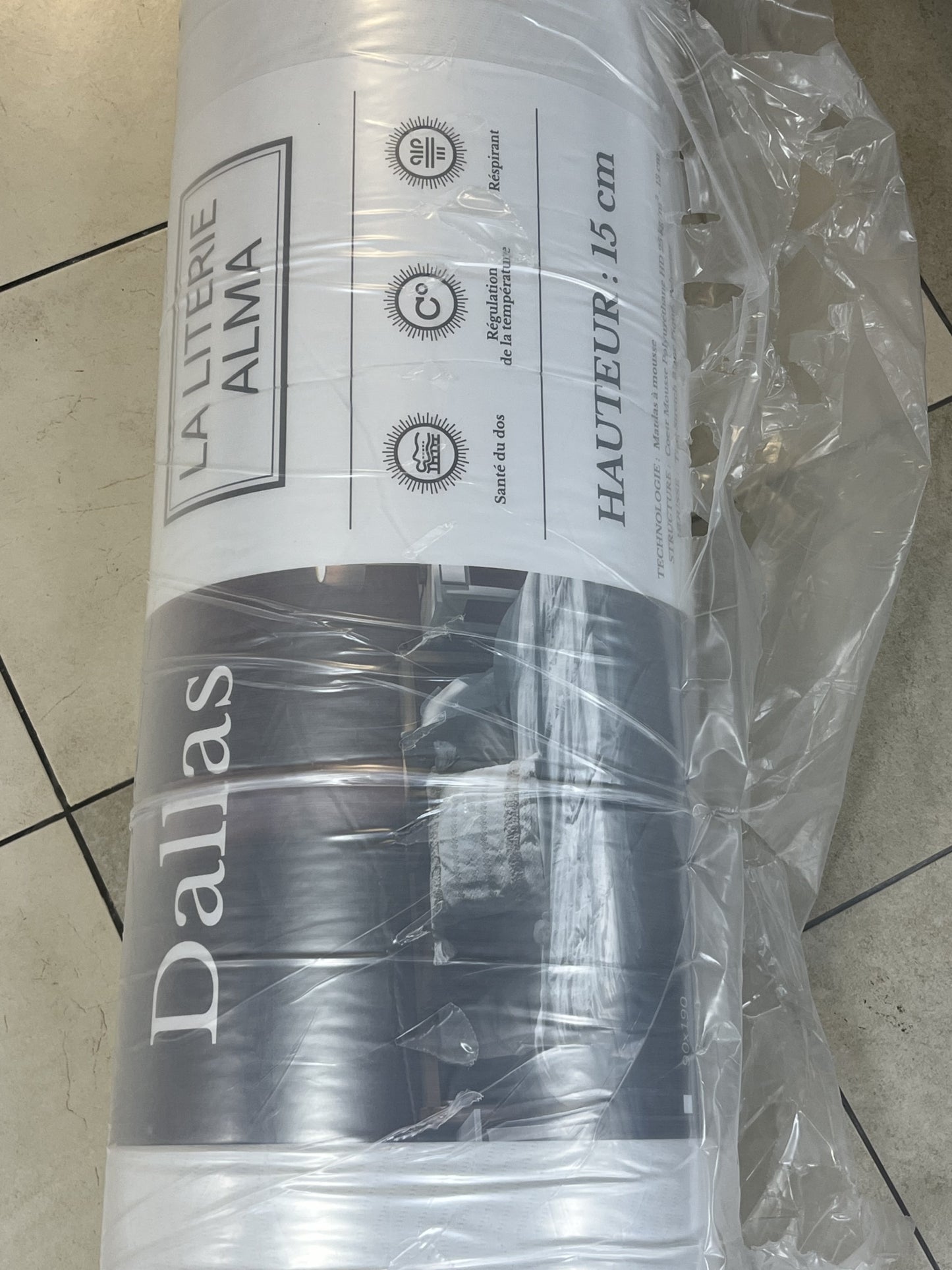 Matelas Roulé Dallas 160x200x15 cm