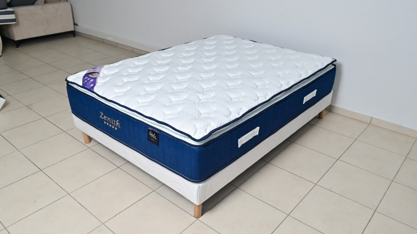 Matelas à Ressorts avec Surmatelas Zenith 160x200x32 cm