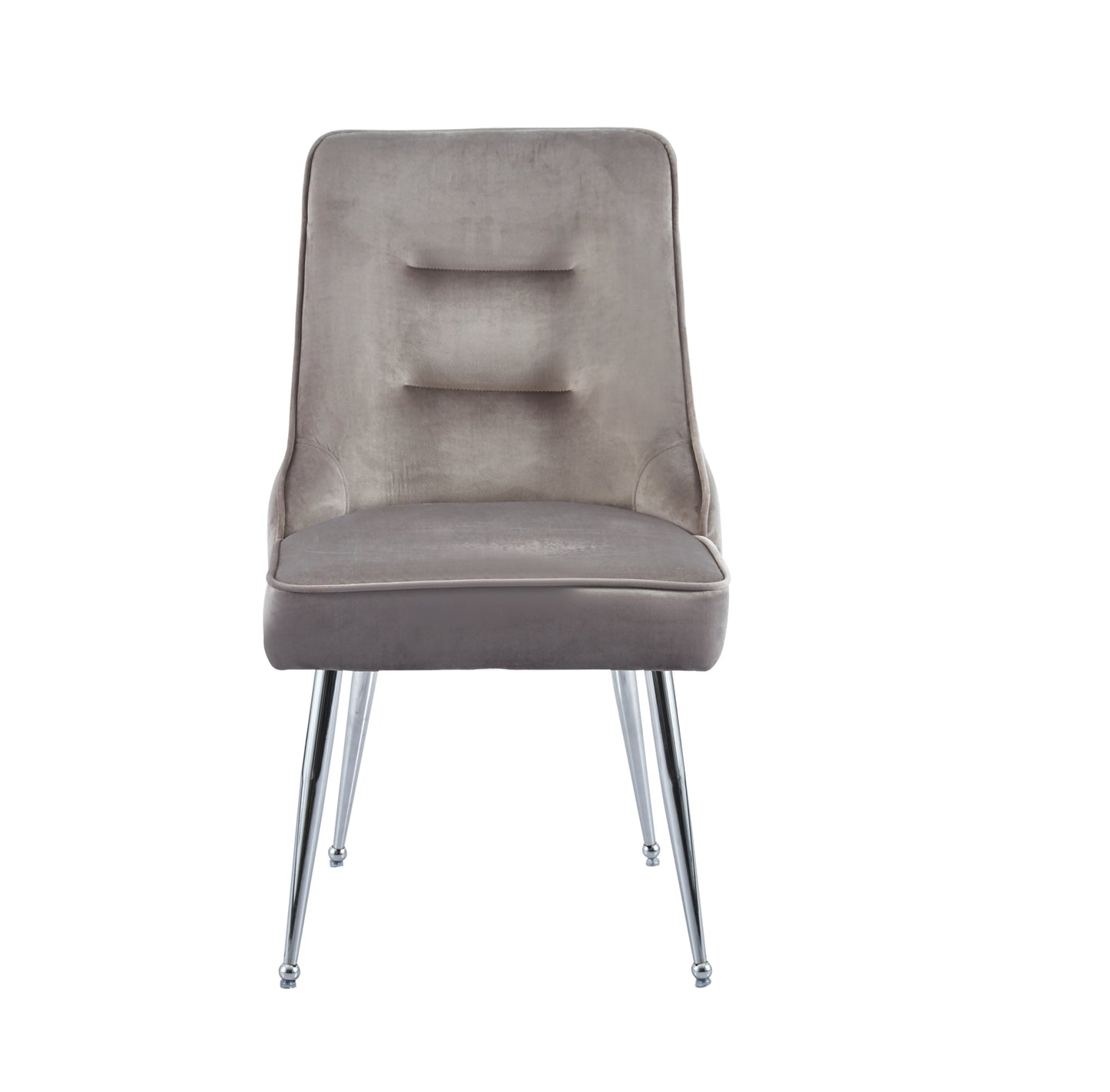 Chaise Zip en Velours avec Pieds Chromés – Confort et Style