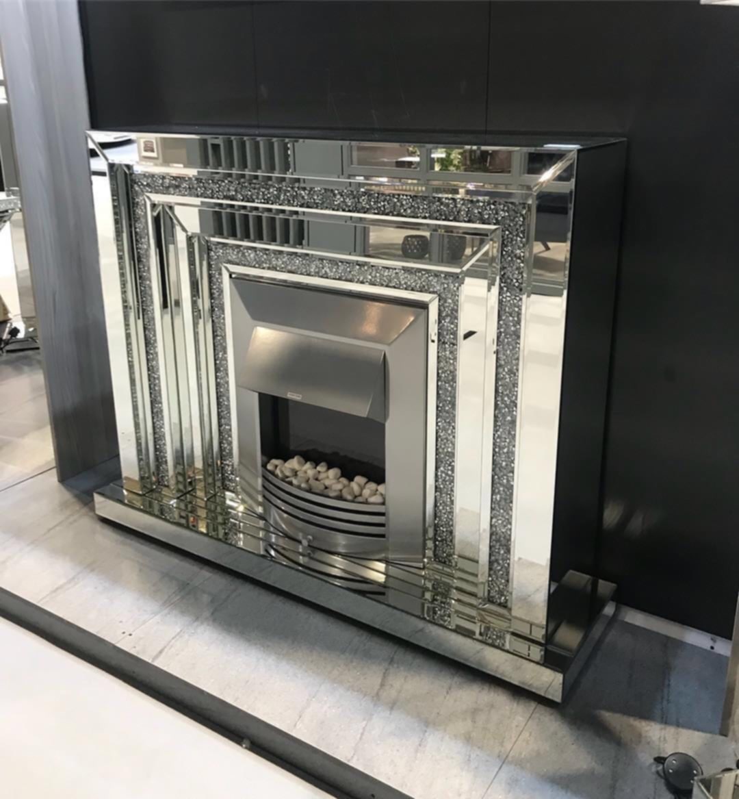 Cheminée Miroir – 120x38x100 cm
