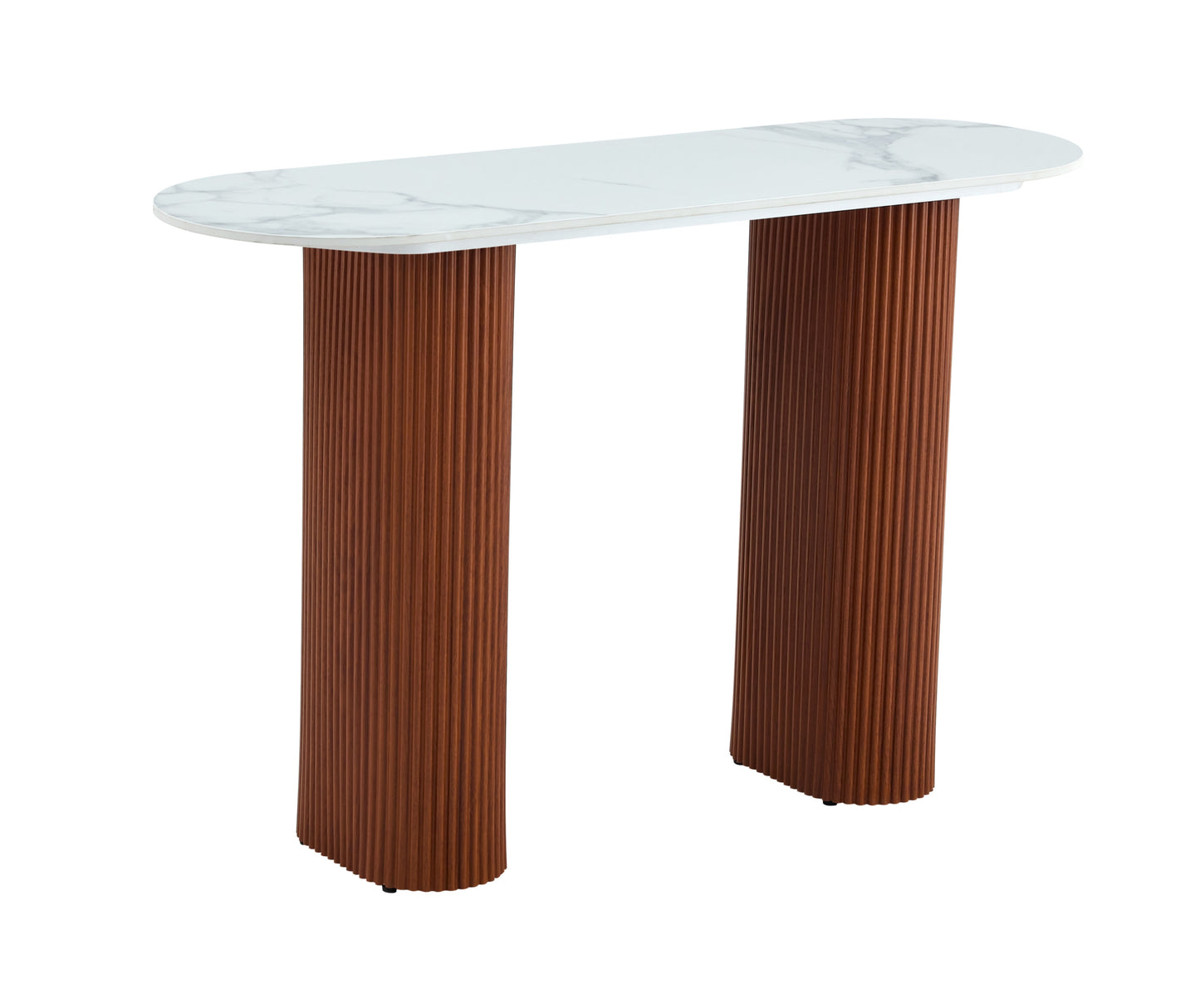 Console Roxy avec Plateau en Céramique Effet Marbre – 120x40x78 cm