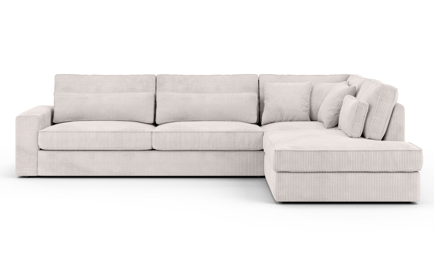 Canapé Bristola – Grand canapé d’angle droit moderne (315X230 cm)