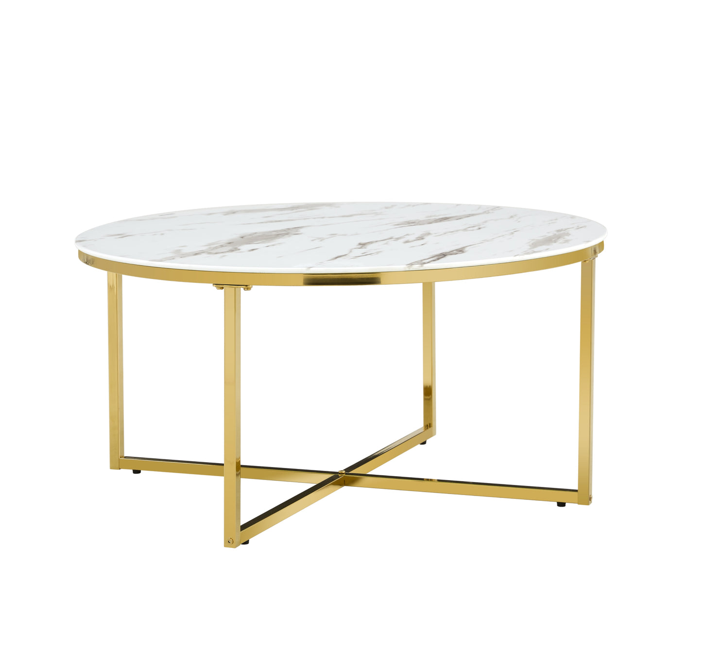 Table Basse Lorie – Pied Gold 90 cm