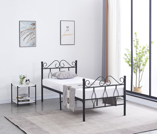 Lit en Métal Noir Julie