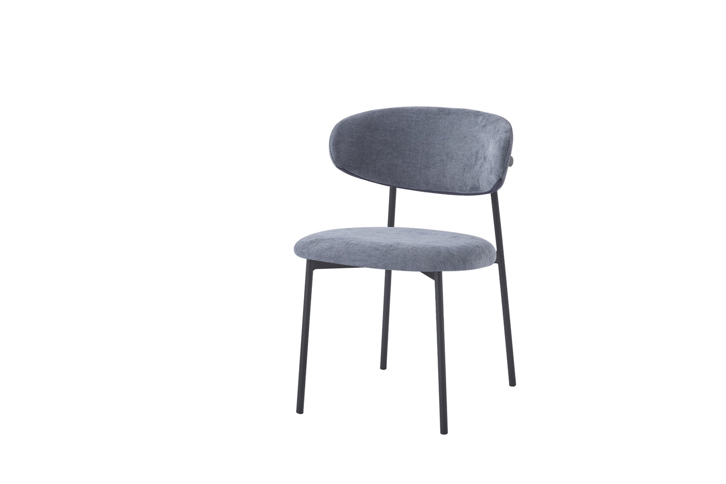 Chaise Lulu avec Pieds Métal Noir – Élégance et Confort